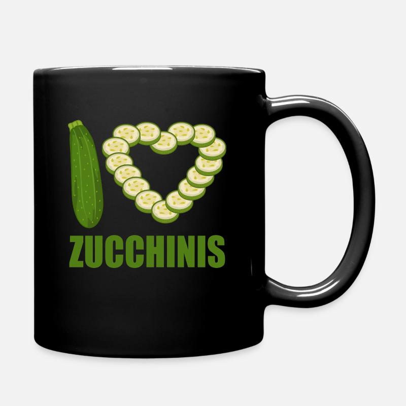 Zucchini - Tasse einfarbig - Schwarz