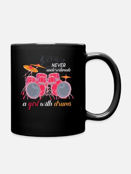 Fille de batterie - Mug uni - noir