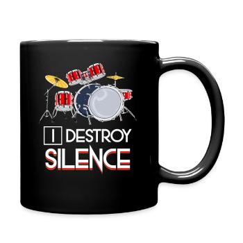 Tambours - Mug uni - noir - Droite