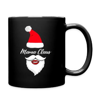 Mama Clause Grandma Santa Merry Christmas Grandmot - Full Colour Mug - black - Right