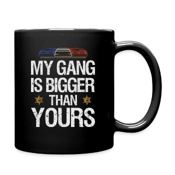 Police officer funny saying - Full Colour Mug - black - Right