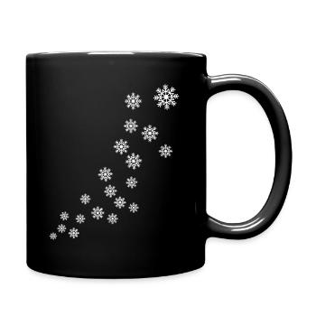 Flocon de neige de Noël - Mug uni - noir - Droite