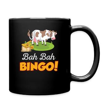 Cow dung bingo gift - Full Colour Mug - black - Right