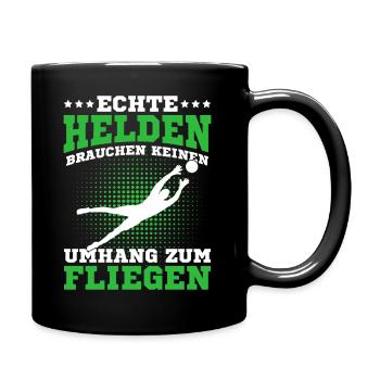 Fußball Torwart Fußballspieler Torhüter - Tasse einfarbig - Schwarz - Rechts