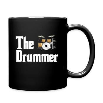 Schlagzeug Drumsticks Band Trommel Musik Vintage - Tasse einfarbig - Schwarz - Rechts