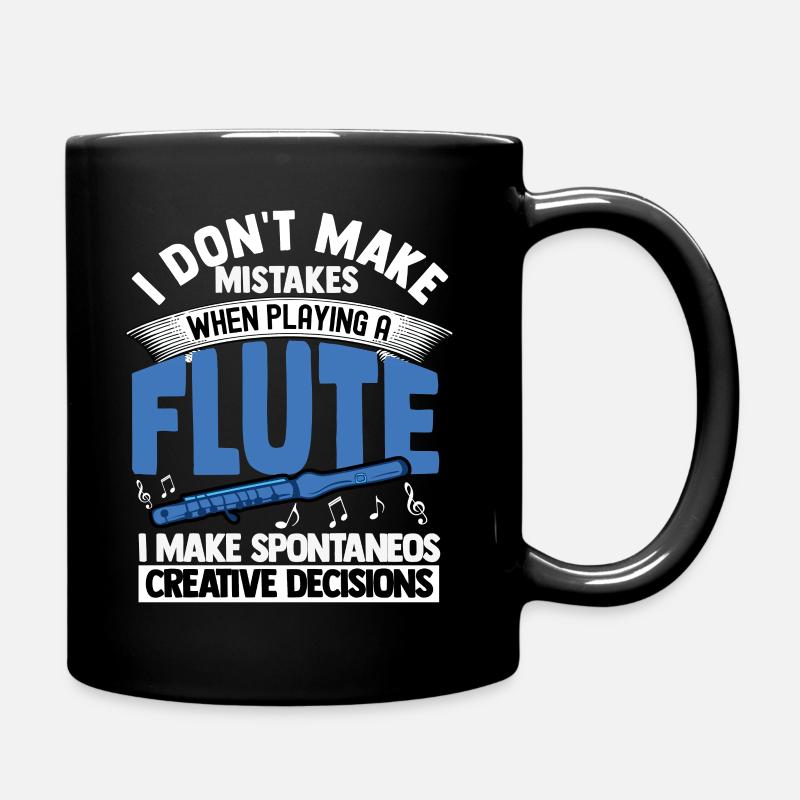 flûte - Mug uni - noir
