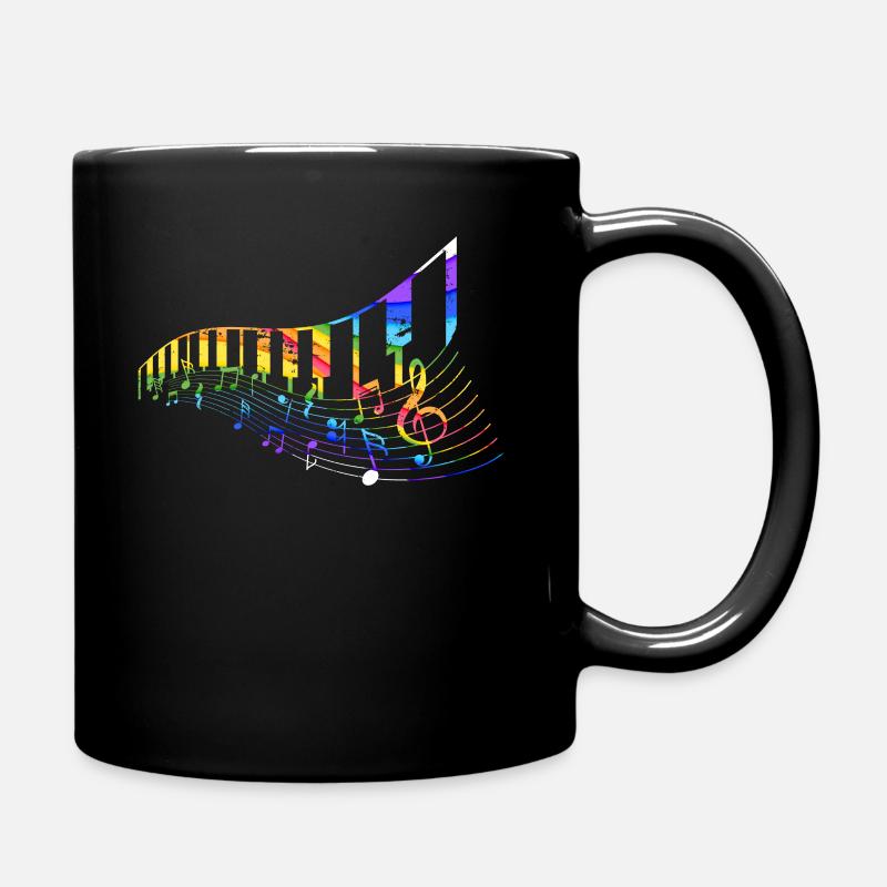 Klavier Klassische Musik - Tasse einfarbig - Schwarz