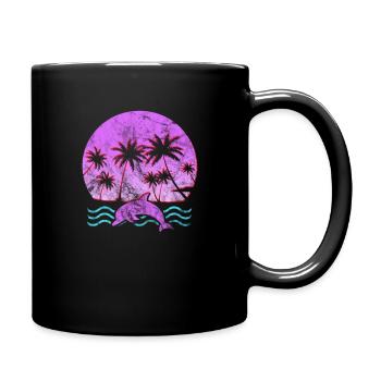 Dolphin - Full Colour Mug - black - Right