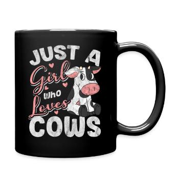 Vache - Mug uni - noir - Droite