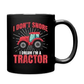 Tracteur - Mug uni - noir - Droite