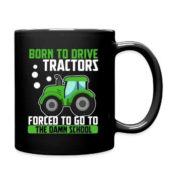 Tractor agriculture farmer agricultural machinery arable - Full Colour Mug - black - Right