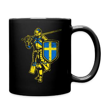 Swedish knight - Full Colour Mug - black - Right