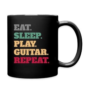 Guitariste Guitaristes Cadeaux de joueur de guitare pour hommes - Mug uni - noir - Droite