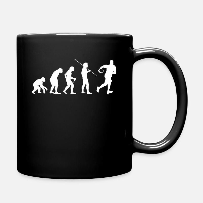 Evolution du rugby du joueur de rugby homme - Mug uni - noir