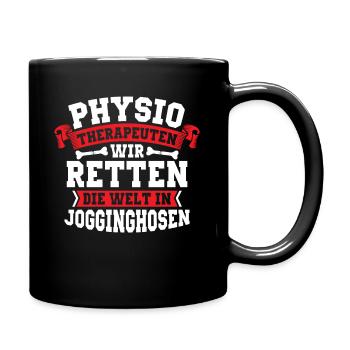 Physiotherapie Geschenk Physiotherapeut Physios - Tasse einfarbig - Schwarz - Rechts