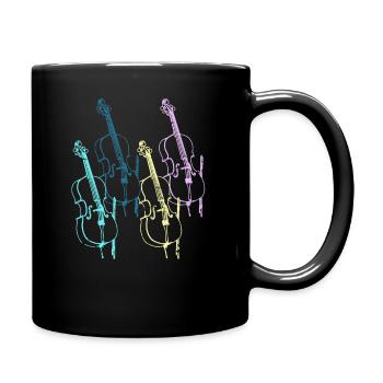 Musique de musicien de violoncelle - Mug uni - noir - Droite