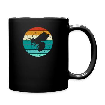 Beekeeping funny honey bee beekeeper beekeeper - Full Colour Mug - black - Right