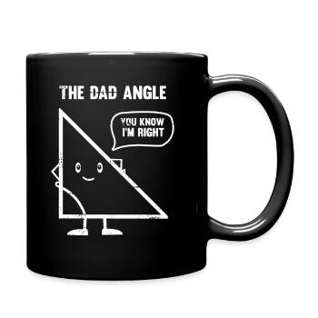 Dad Angle Mathematics Teacher Student Funny Geomet - Full Colour Mug - black - Right
