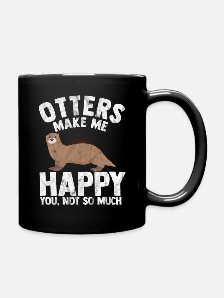 loutre - Mug uni - noir