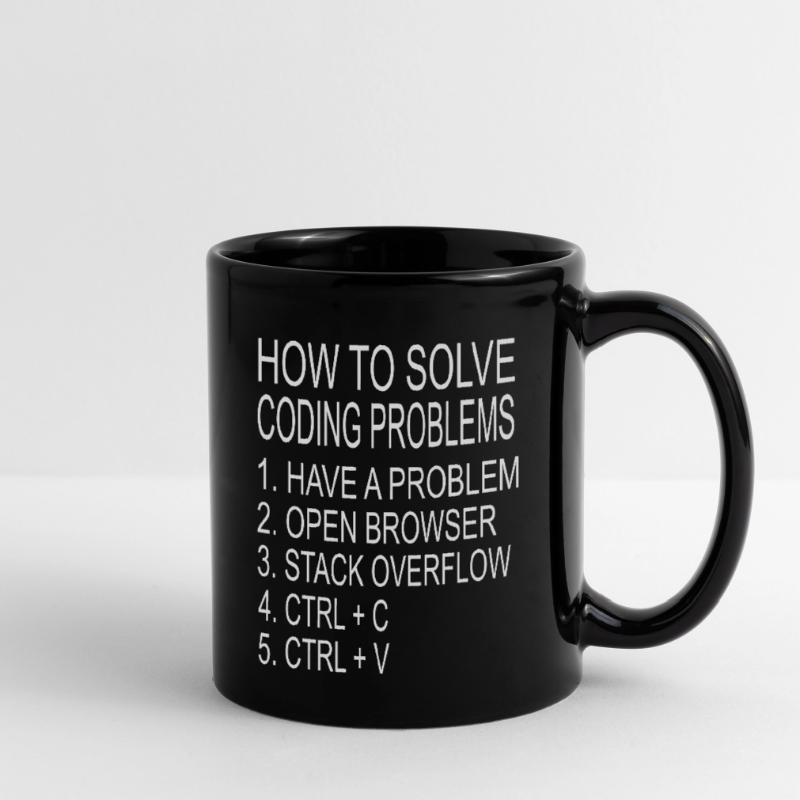 Programmeur codeur résolvant des problèmes informatiques Mug uni