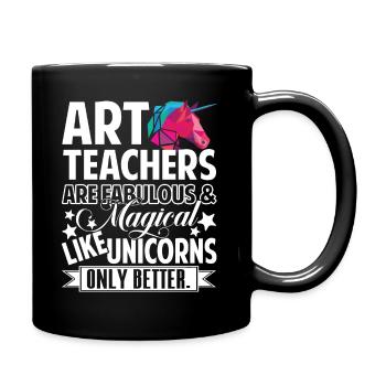 Kunstlehrer Kunstlehrer sind fabelhaft - Tasse einfarbig - Schwarz - Rechts