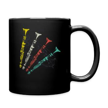 Instrument de musique clarinette - Mug uni - noir - Droite