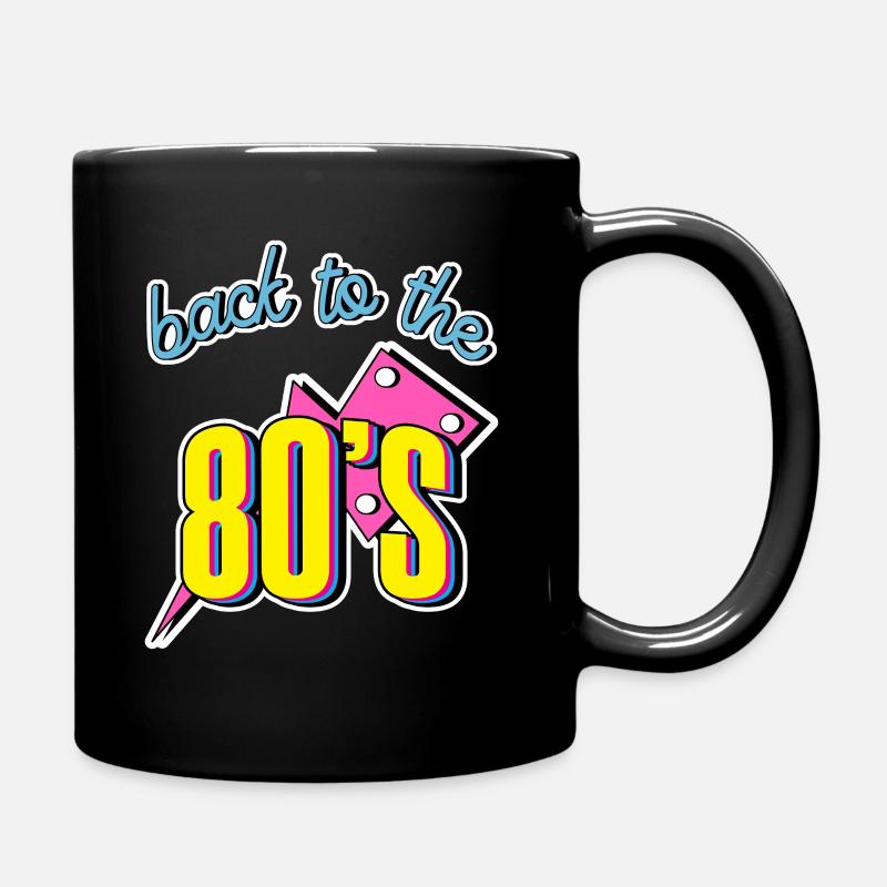 Back to the 80s 80er 80 Retro Vintage - Tasse einfarbig - Schwarz