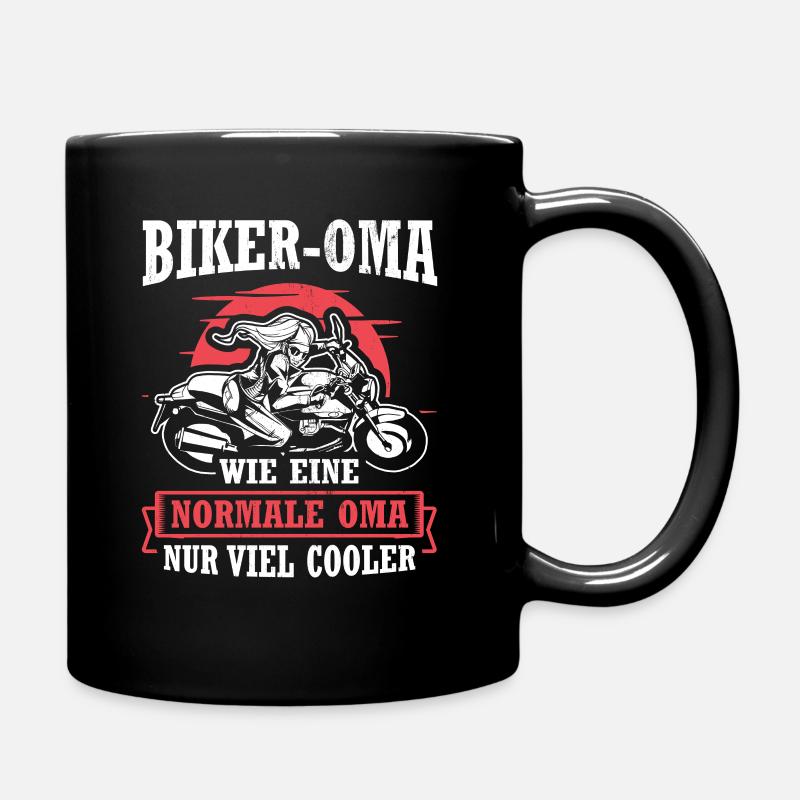Biker Bike Motorrad - Tasse einfarbig - Schwarz