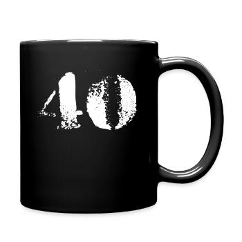 40 numéro - Mug uni - noir - Droite