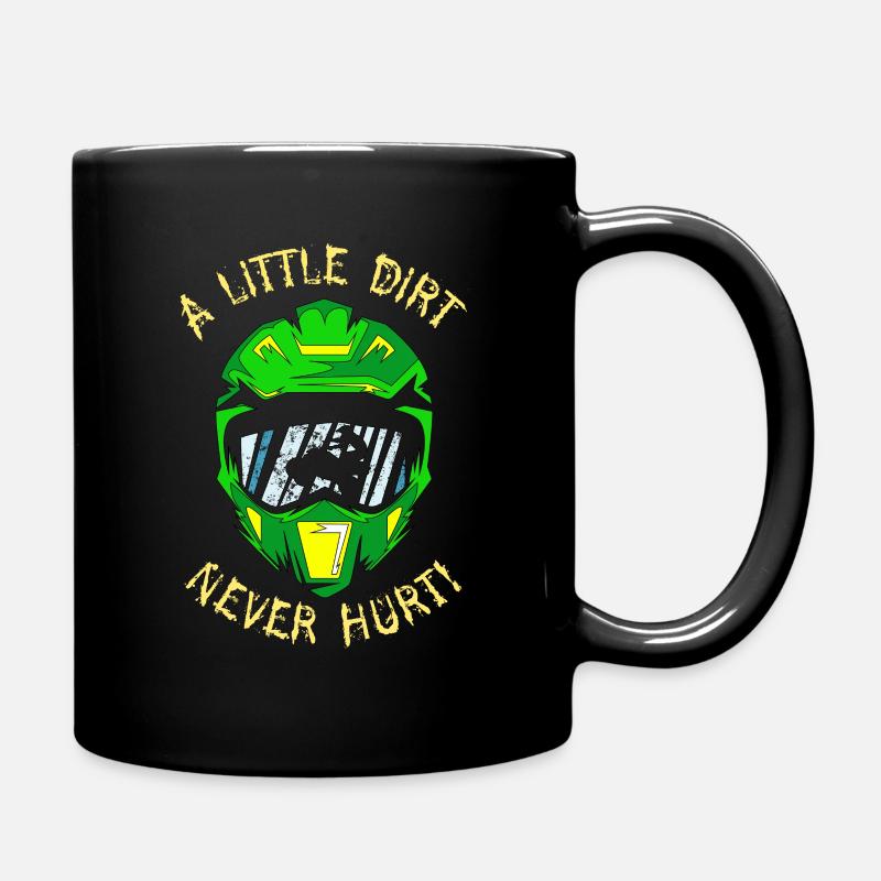 Quadfahrer Helm - Tasse einfarbig - Schwarz
