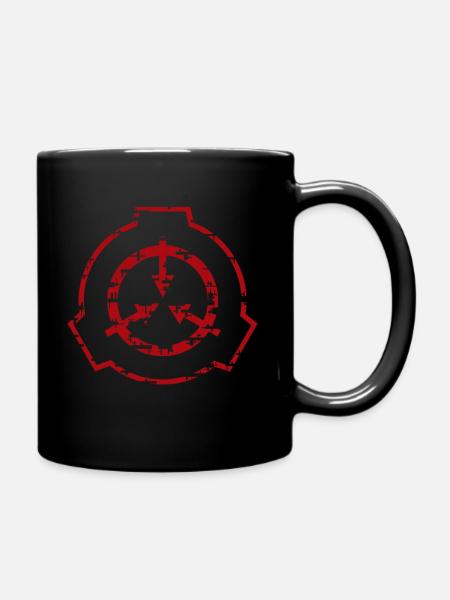 SCP Rotes Symbol - Tasse einfarbig - Schwarz