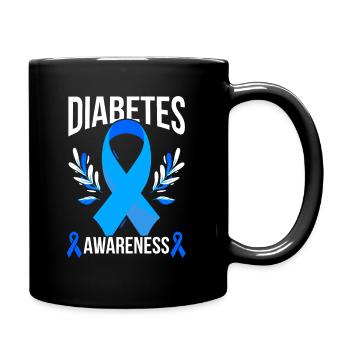 Diabète Famille T1D Diabetic Support - Mug uni - noir - Droite