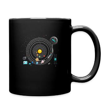Astronomy Planets Vinyl Record Player DJ - Mug uni - noir - Droite