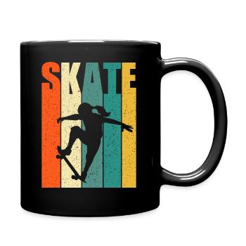 Skateboard Skater Girl Stunt Skater Girl - Full Colour Mug - black - Right