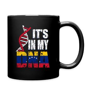 Venezuela ist in meiner DNA - Tasse einfarbig - Schwarz - Rechts