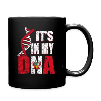 Peru ist in meiner DNA - Tasse einfarbig - Schwarz - Rechts