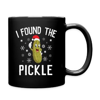 I Found the Christmas Pickle - Tasse einfarbig - Schwarz - Rechts