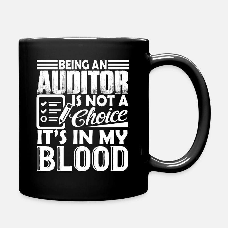 Auditeur Être auditeur est dans mon sang - Mug uni - noir