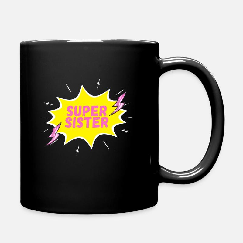 SUPER SOEUR !!! - Mug uni - noir