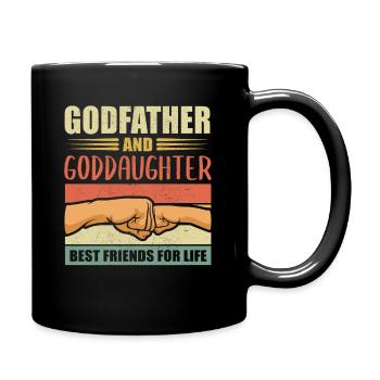 Patenonkel Geschenk Patentochter Pate Patenkind - Tasse einfarbig - Schwarz - Rechts