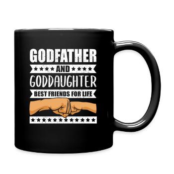 Parrain cadeau parrain filleule filleule - Mug uni - noir - Droite