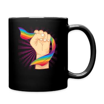 LGBT - Tasse einfarbig - Schwarz - Rechts
