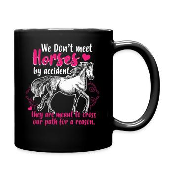 Cavalier équestre chevaux - Mug uni - noir - Droite