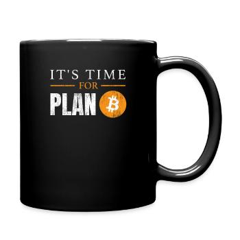 Bitcoin Il est temps pour le plan B - Mug uni - noir - Droite
