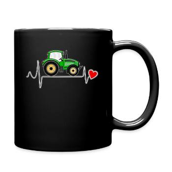 HERZSCHLAG TRAKTOR - Tasse einfarbig - Schwarz - Rechts