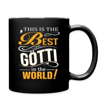 Beste Götti Auf Der Welt Firmgötti Taufgötti - Tasse einfarbig - Schwarz - Rechts