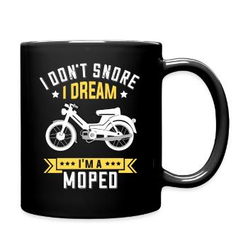 I don't snore moped moped funny saying - Full Colour Mug - black - Right