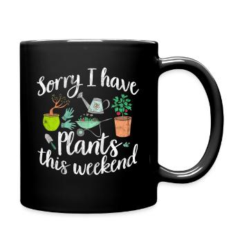 jardinier - Mug uni - noir - Droite
