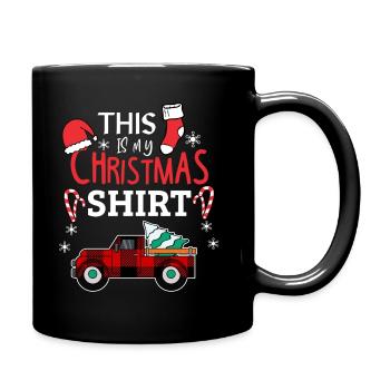 This Is My Christmas Shirt - Full Colour Mug - black - Right