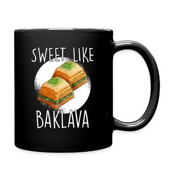 Doux comme baklava Turquie Grèce cadeau - Mug uni - noir - Droite